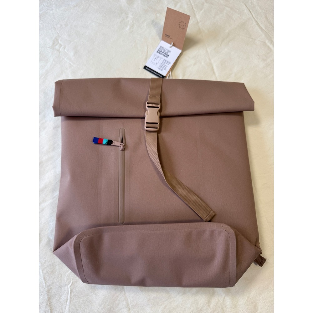 GOT BAG Rolltop‎ Lite Backpack Driftwood Tan Eco Friendly Laptop Sleeve NWT Hike - Picture 7 of 16